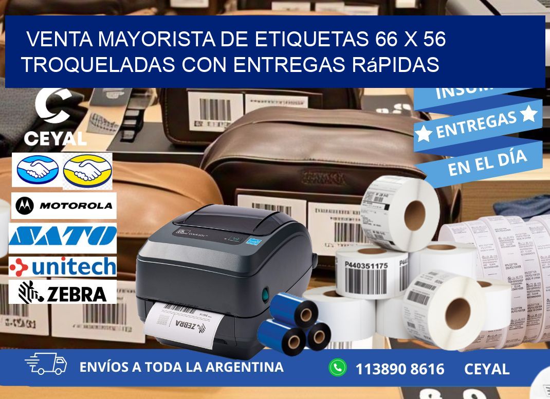 Venta mayorista de etiquetas 66 x 56 troqueladas con entregas rápidas