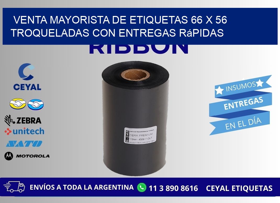 Venta mayorista de etiquetas 66 x 56 troqueladas con entregas rápidas