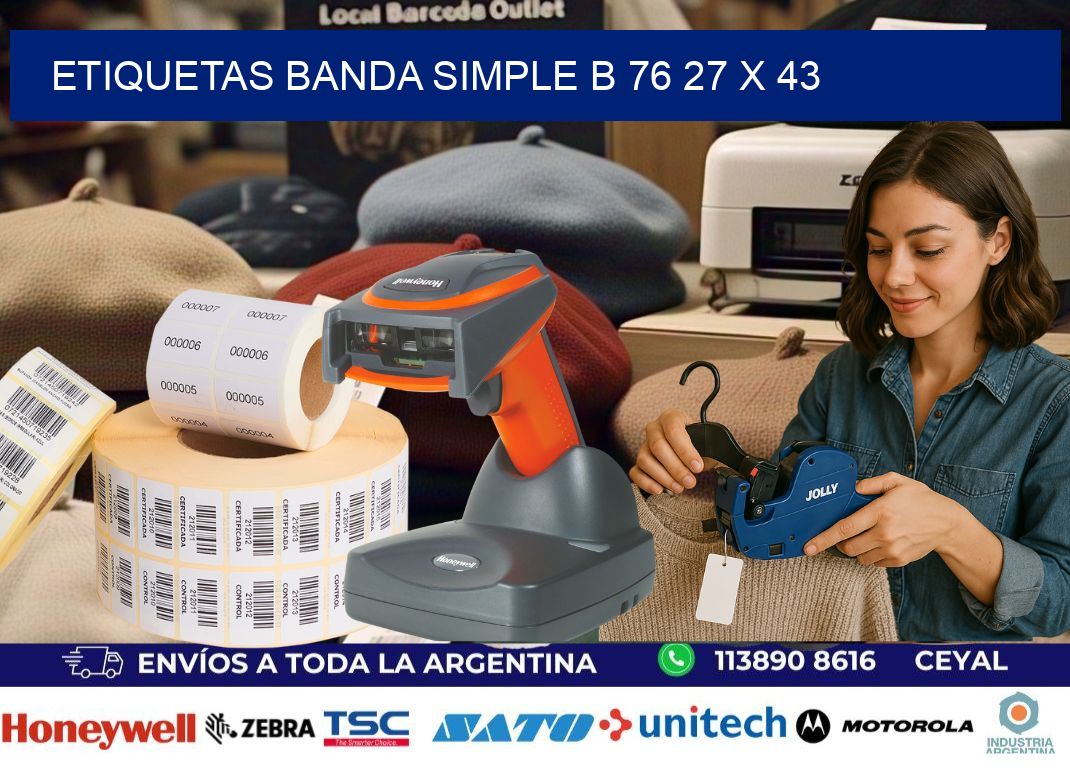 etiquetas banda simple b 76 27 x 43