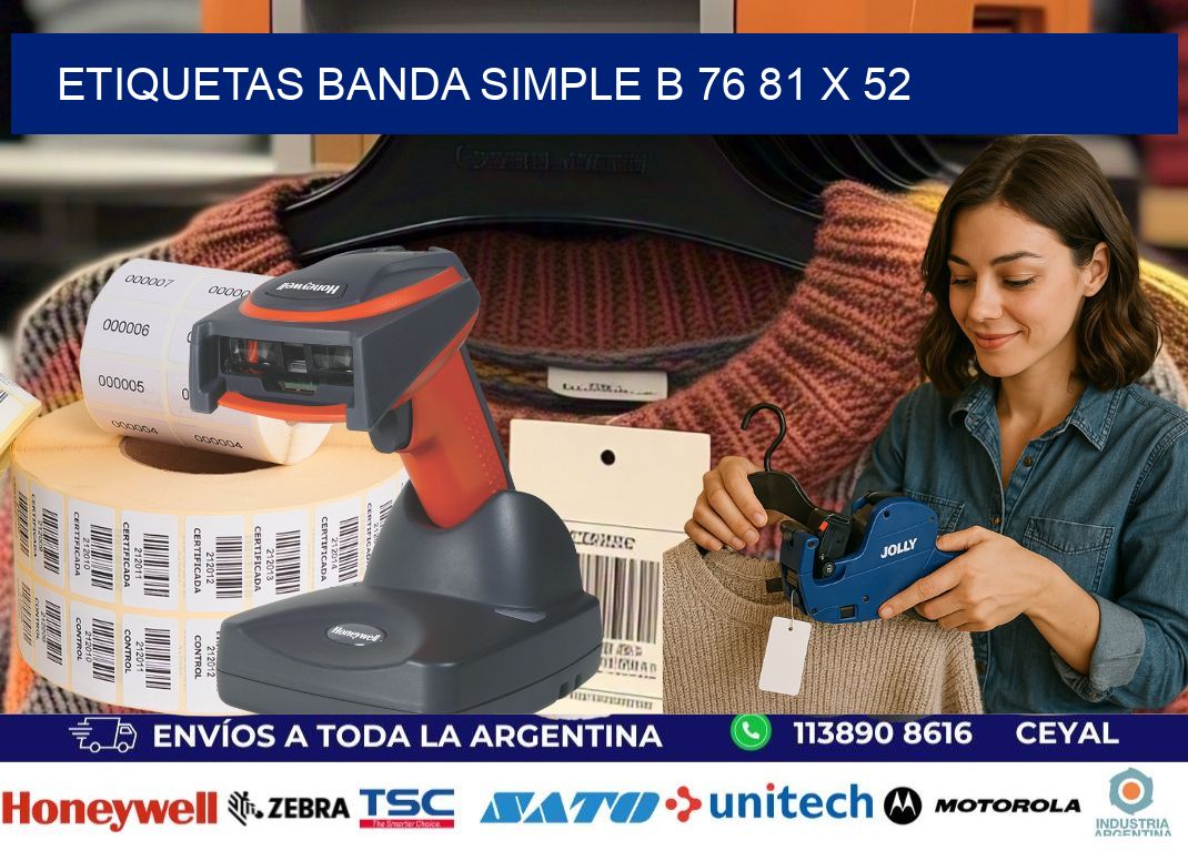 etiquetas banda simple b 76 81 x 52