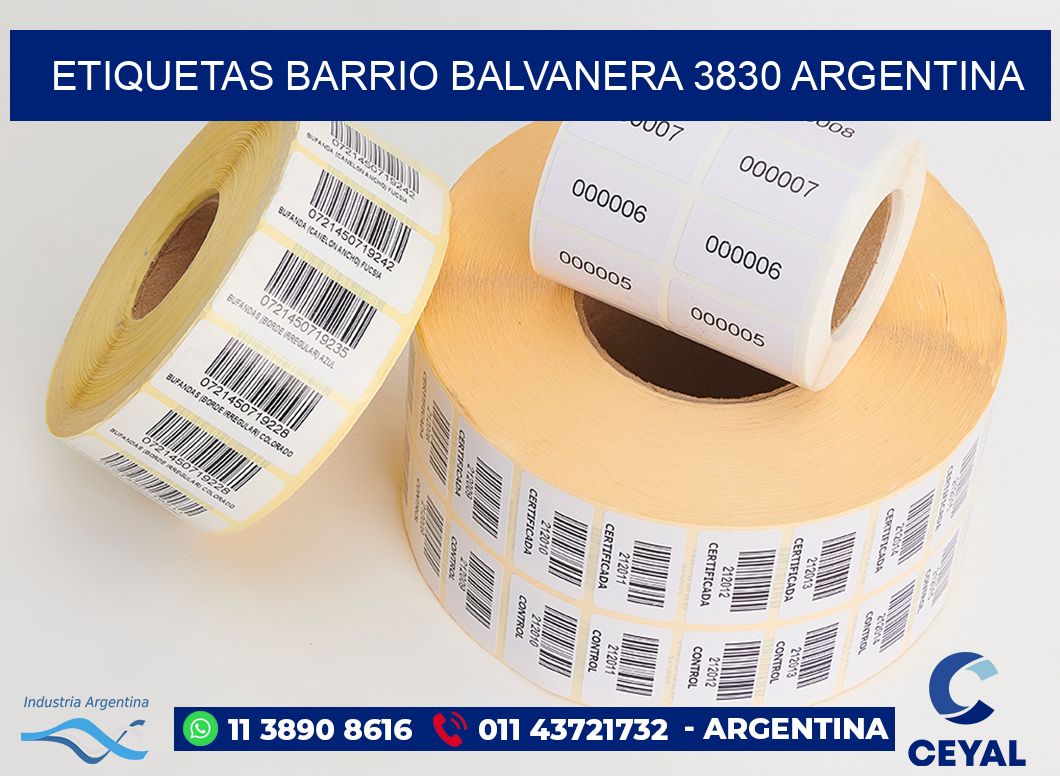 etiquetas barrio balvanera 3830 argentina