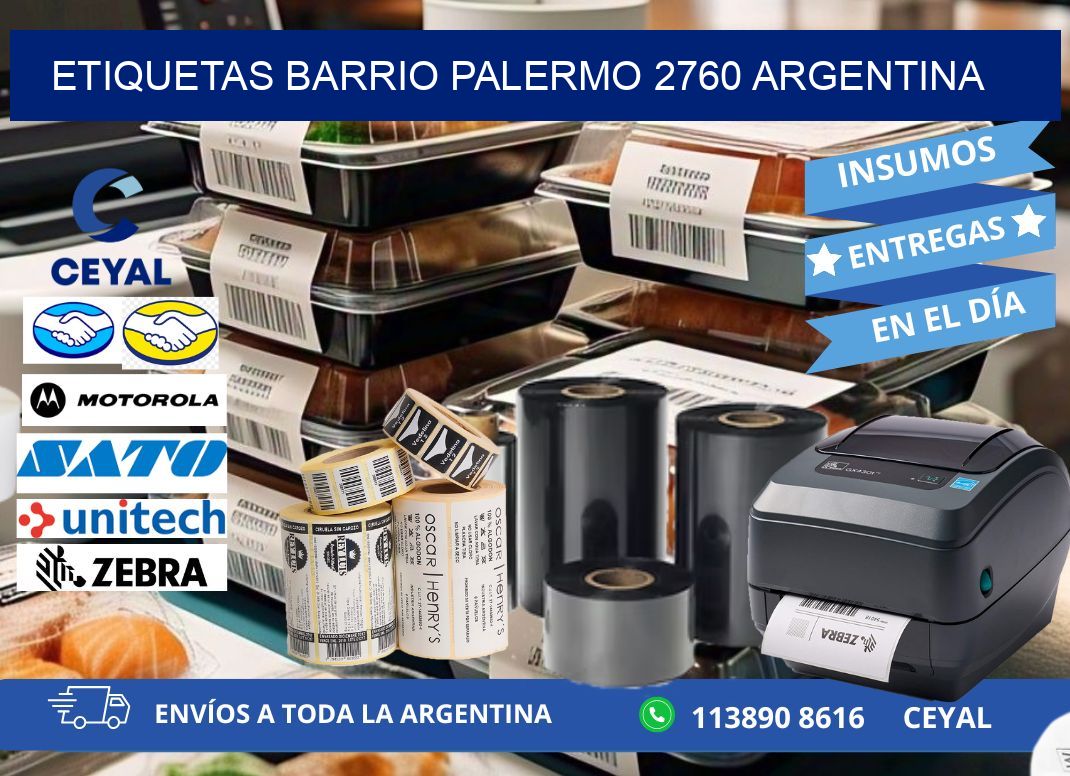 etiquetas barrio palermo 2760 argentina
