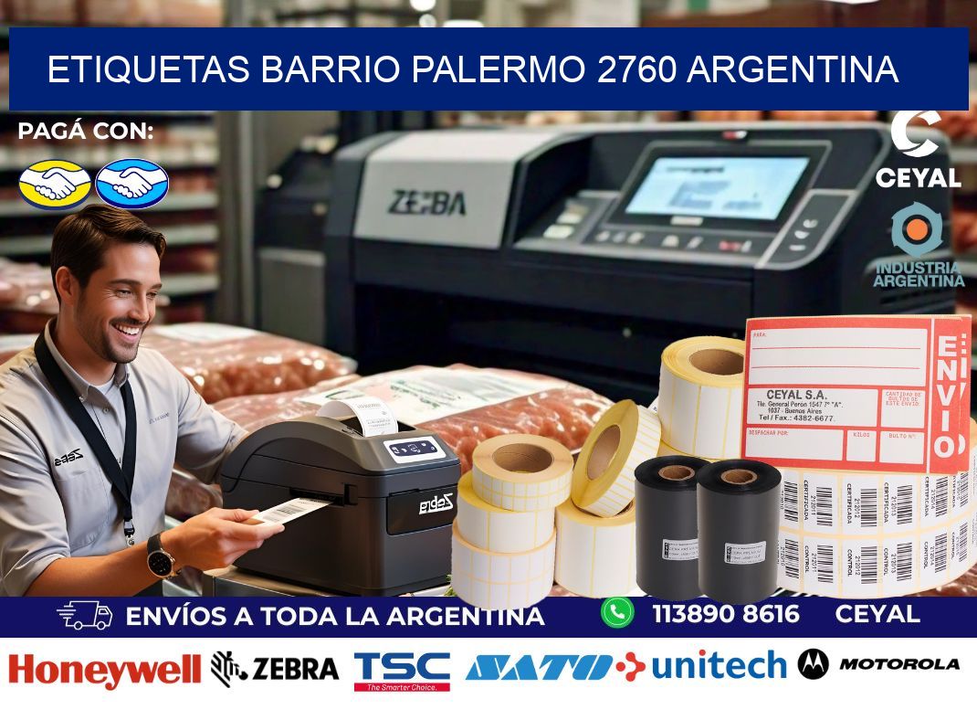 etiquetas barrio palermo 2760 argentina