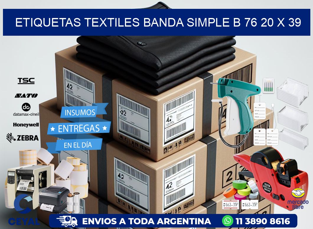 etiquetas textiles banda simple b 76 20 x 39