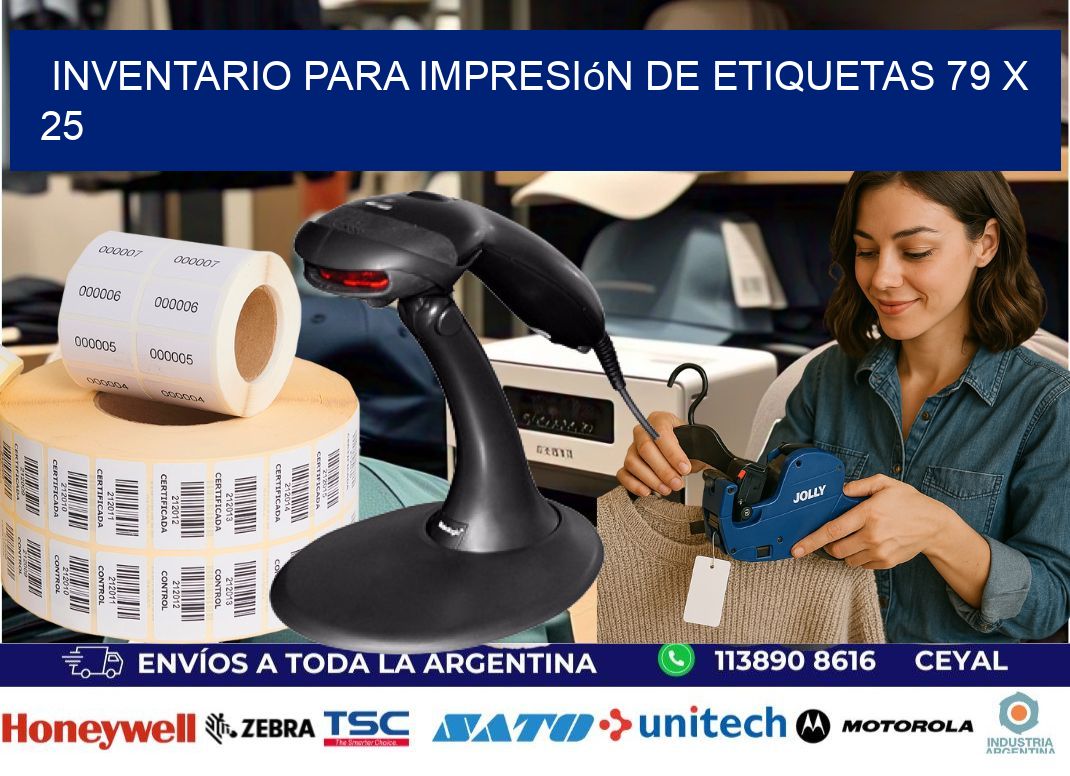 inventario para impresión de etiquetas 79 x 25