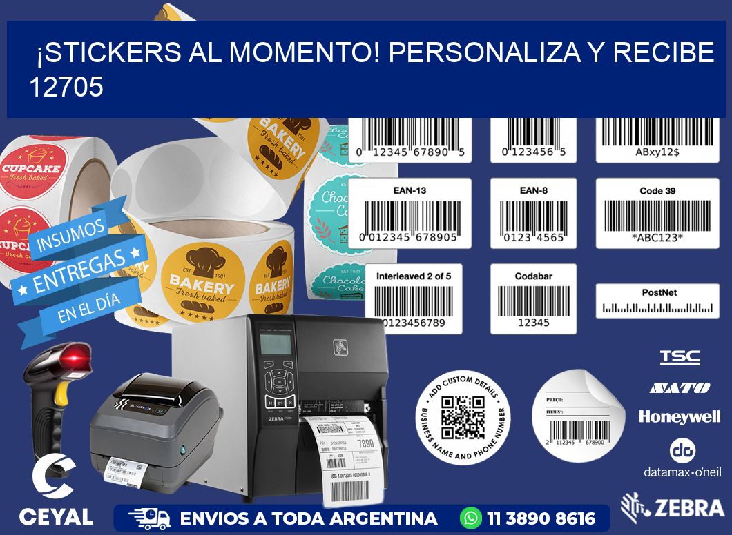 ¡Stickers al Momento! Personaliza y Recibe 12705
