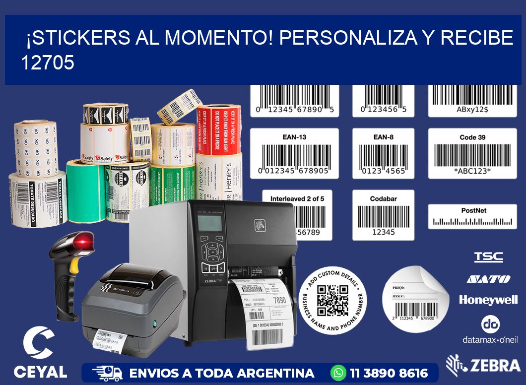 ¡Stickers al Momento! Personaliza y Recibe 12705
