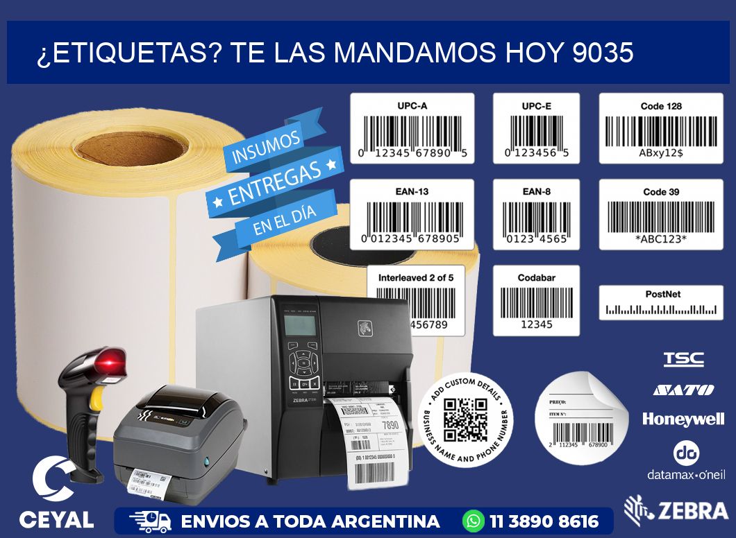 ¿Etiquetas? Te las Mandamos Hoy 9035