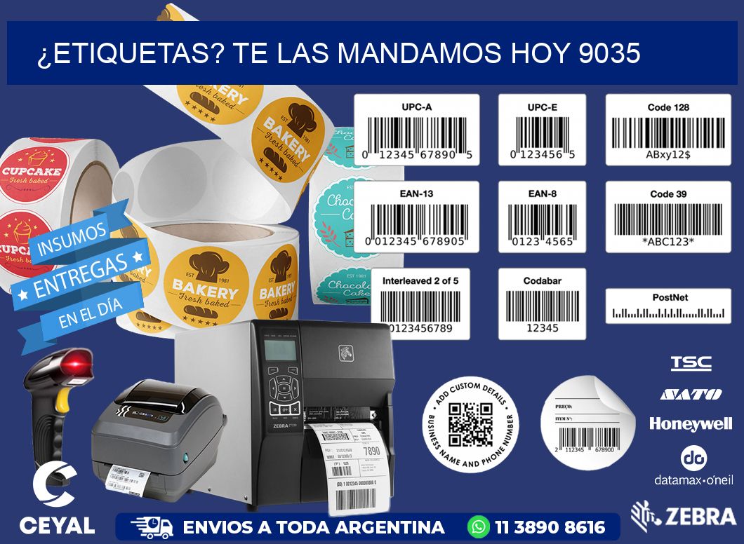 ¿Etiquetas? Te las Mandamos Hoy 9035