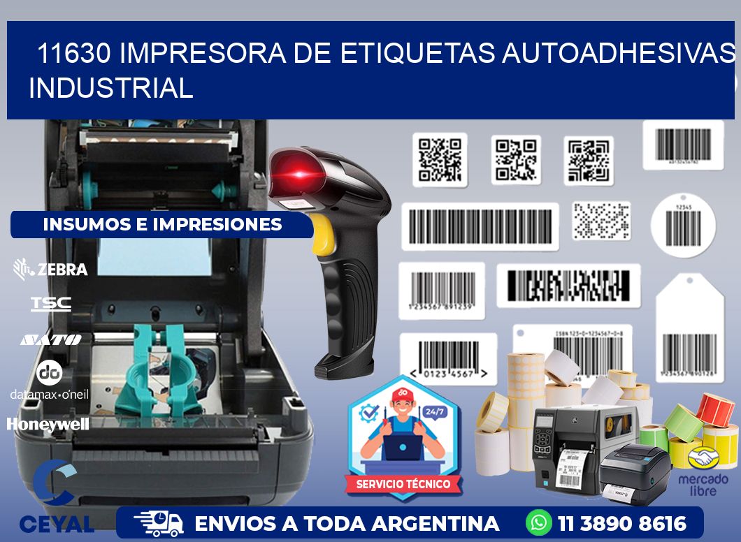 11630 Impresora de etiquetas autoadhesivas industrial