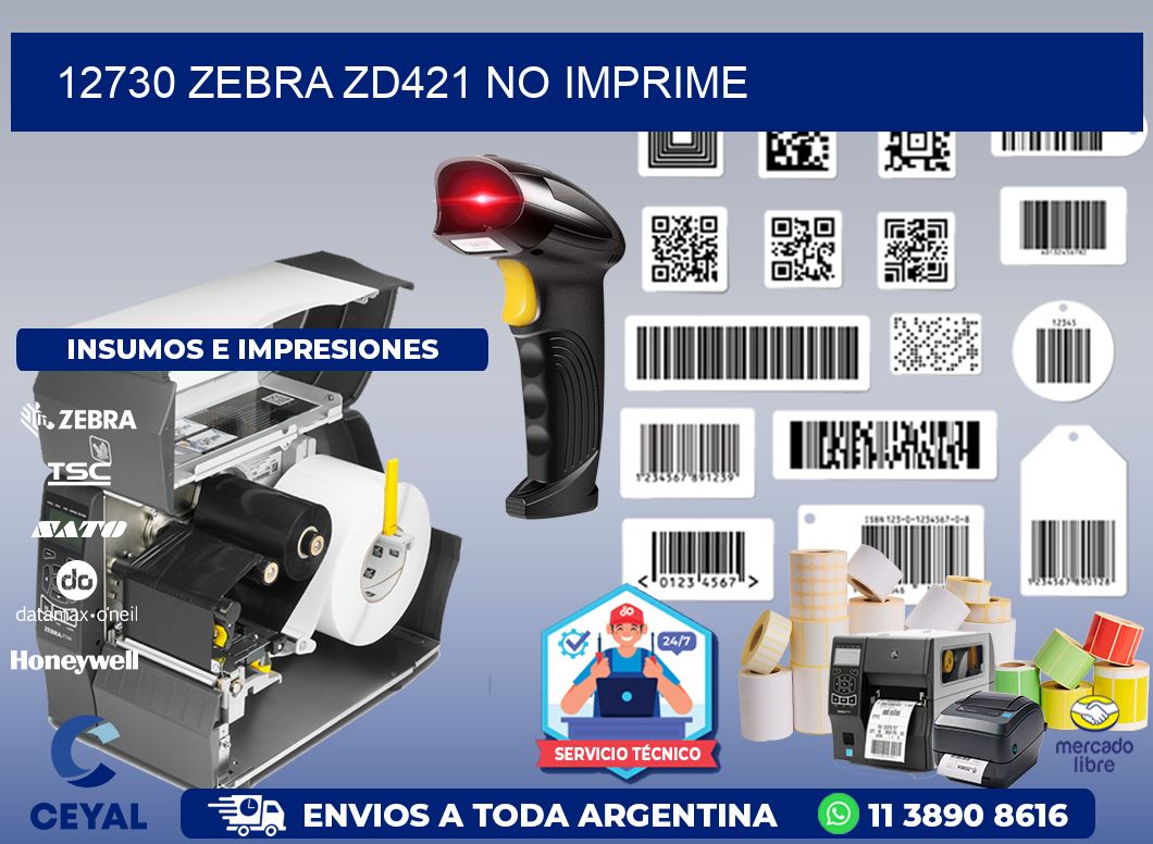 12730 Zebra ZD421 no imprime