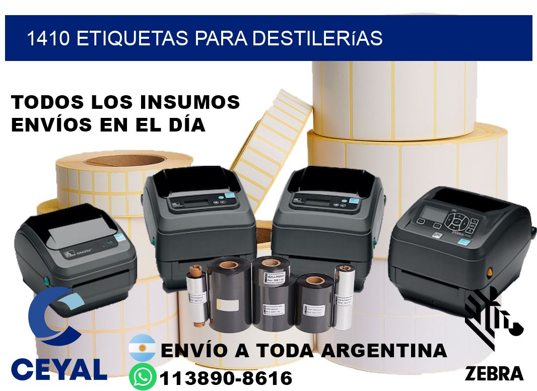 1410 Etiquetas para destilerías
