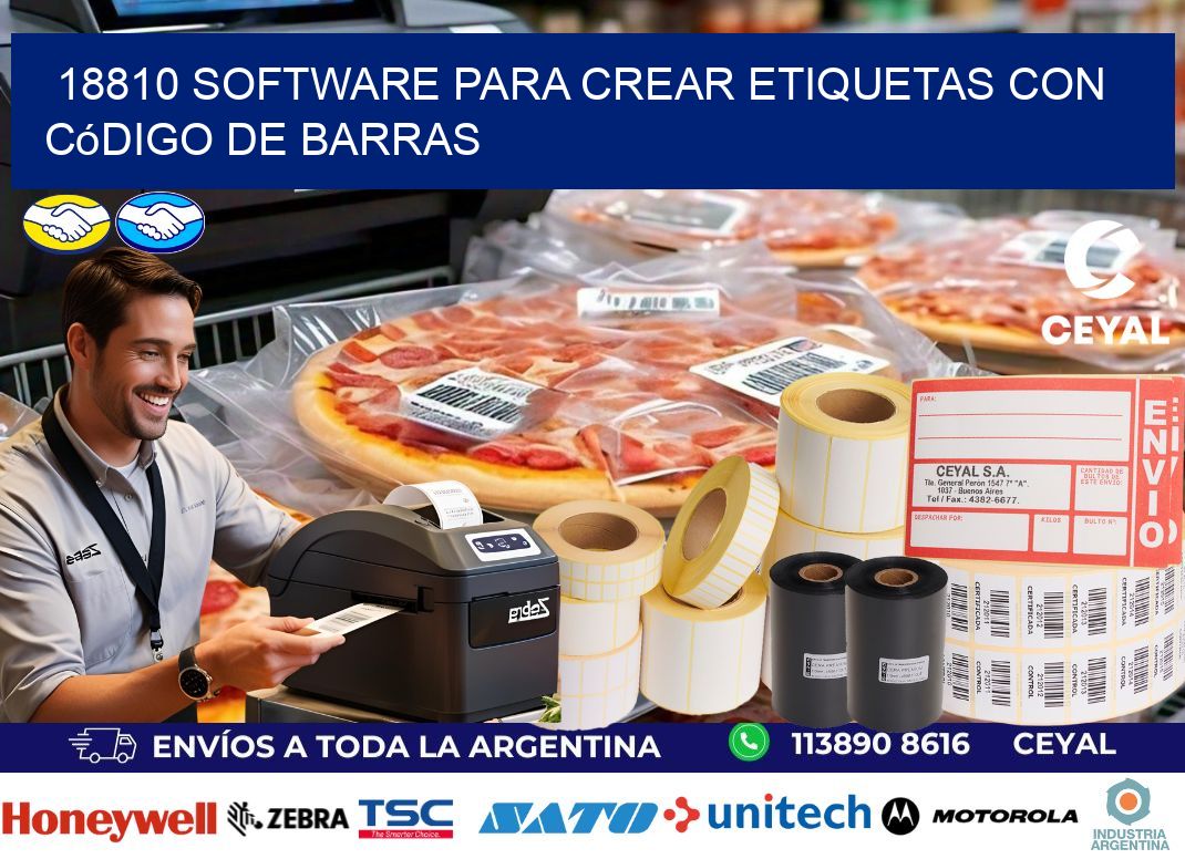 18810 Software para crear etiquetas con código de barras