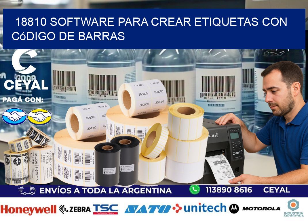 18810 Software para crear etiquetas con código de barras