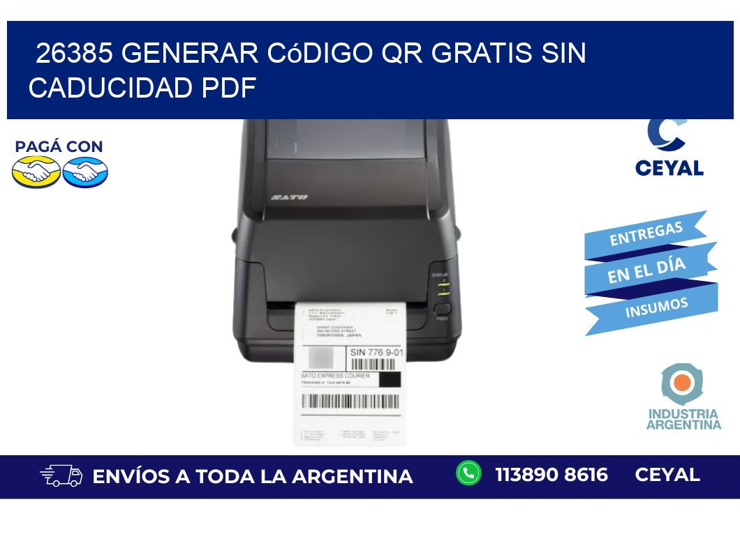 26385 Generar código QR gratis sin caducidad PDF