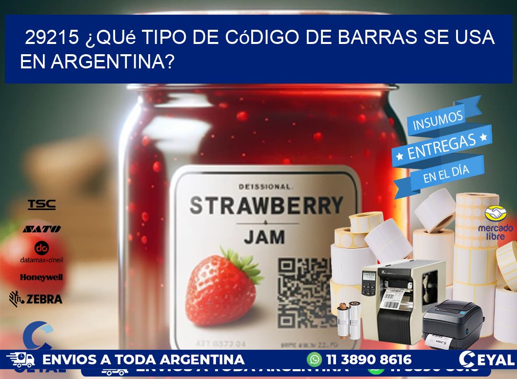 29215 ¿Qué tipo de código de barras se usa en Argentina?