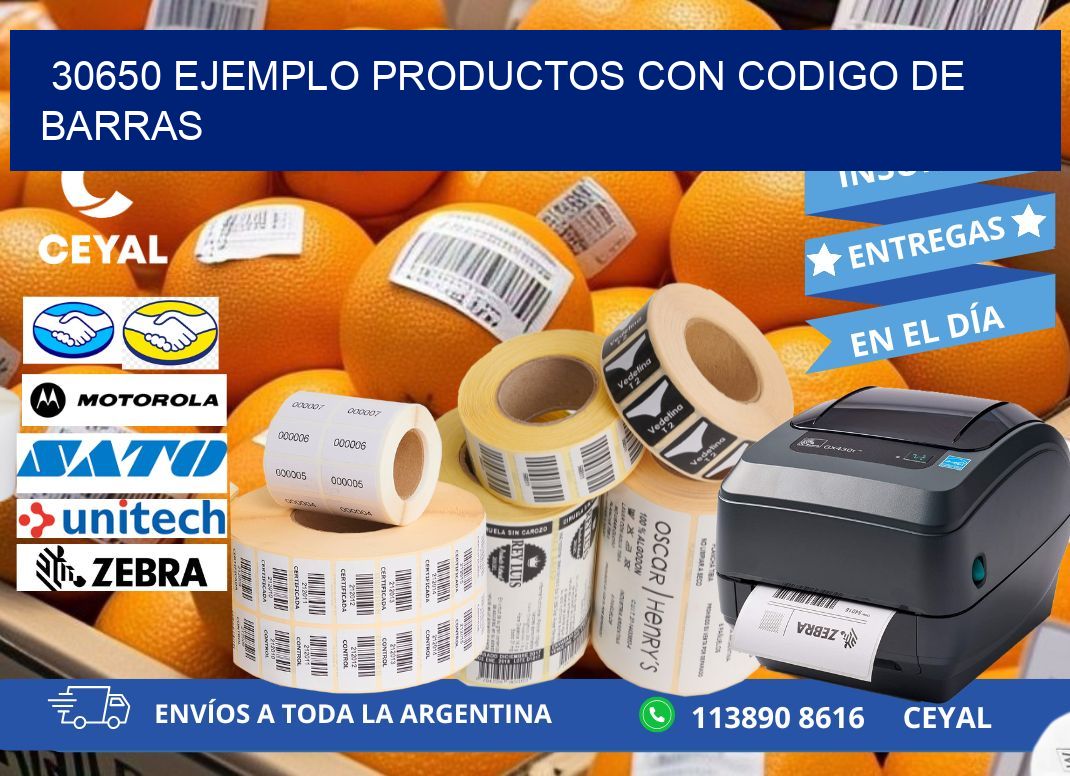 30650 ejemplo productos con codigo de barras