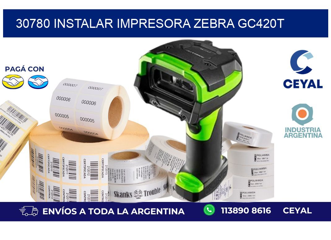 30780 Instalar impresora Zebra GC420t