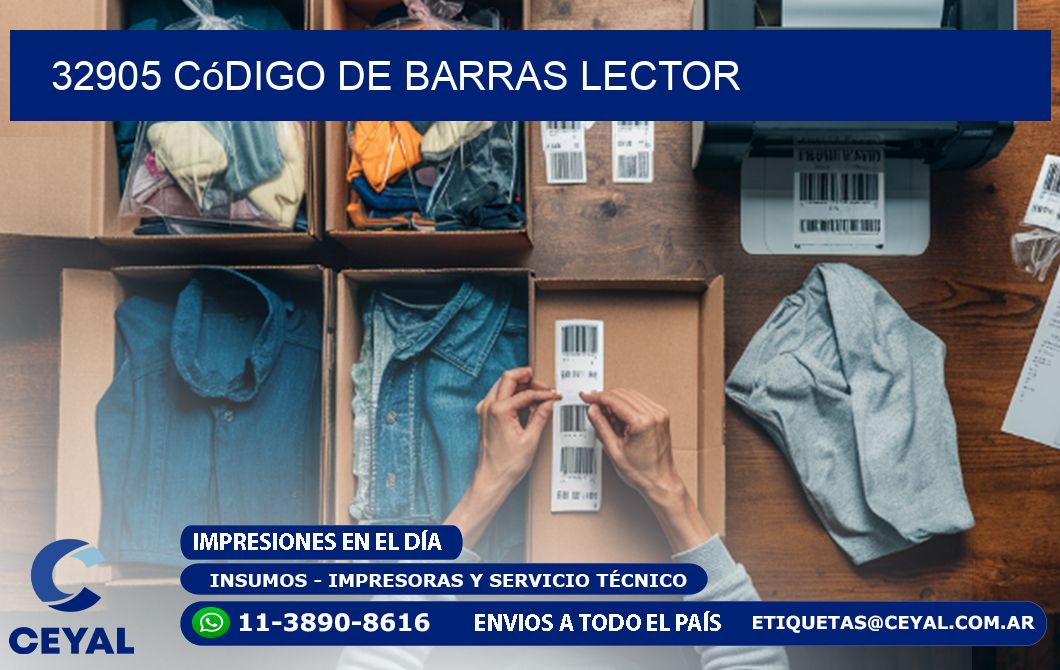 32905 Código de barras lector
