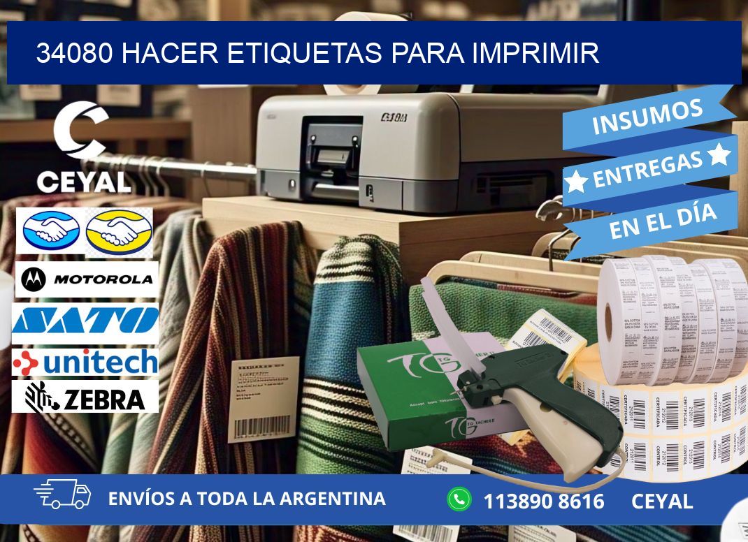 34080 Hacer etiquetas para imprimir