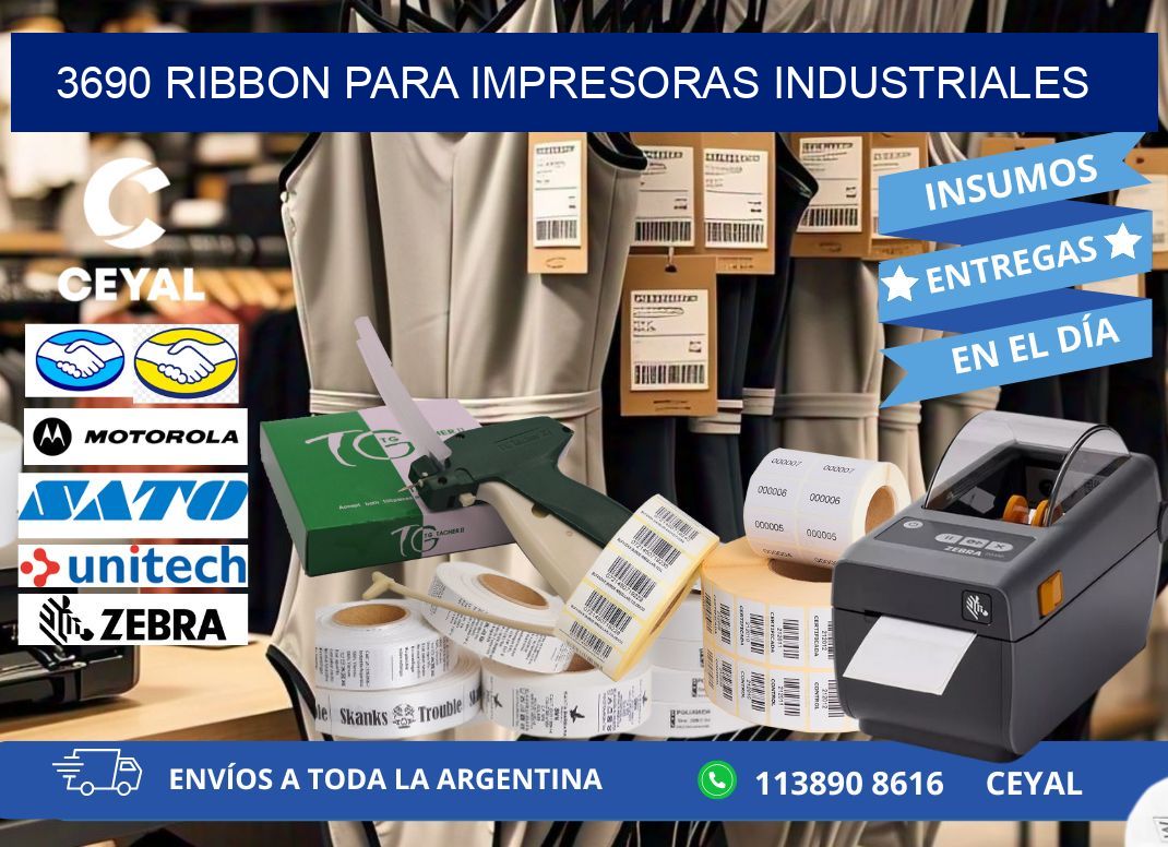 3690 Ribbon para impresoras industriales