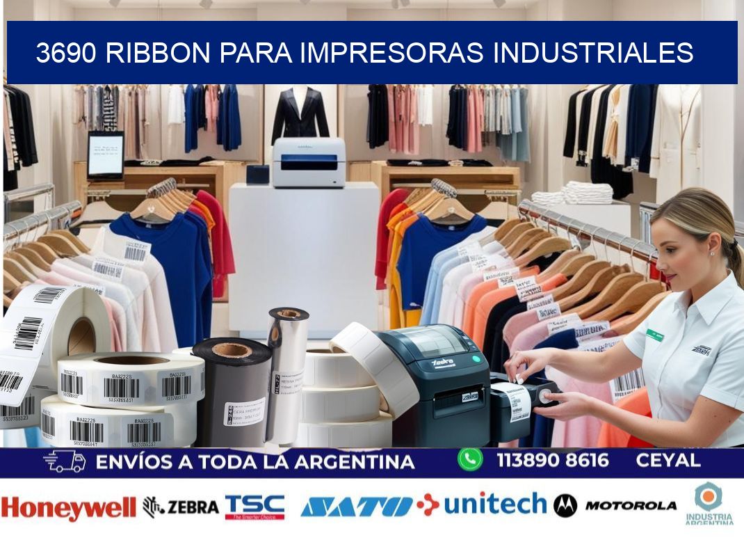 3690 Ribbon para impresoras industriales