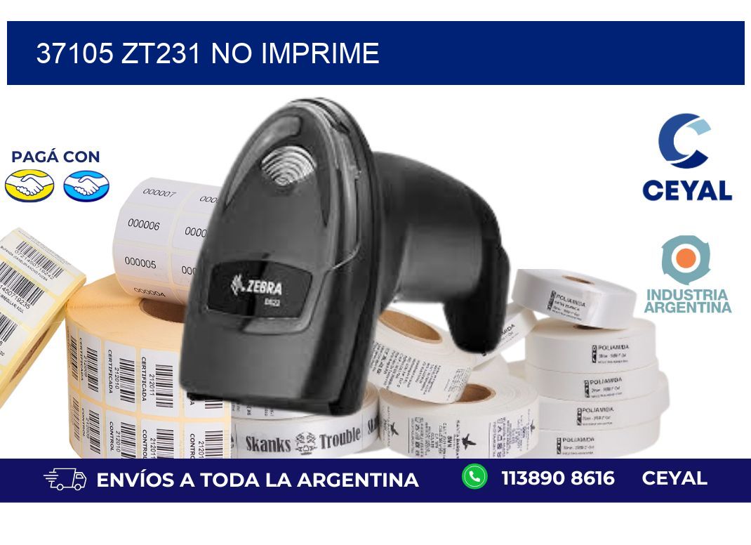 37105 ZT231 no imprime