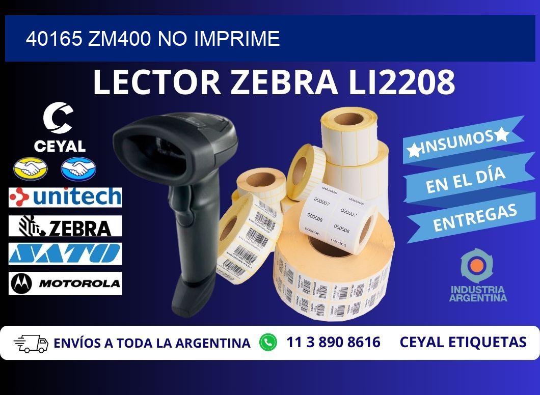 40165 ZM400 no imprime
