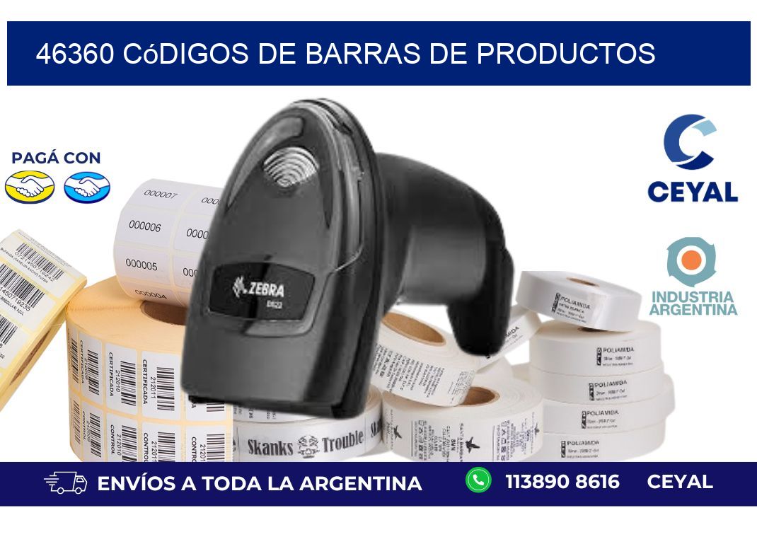 46360 Códigos de barras de productos