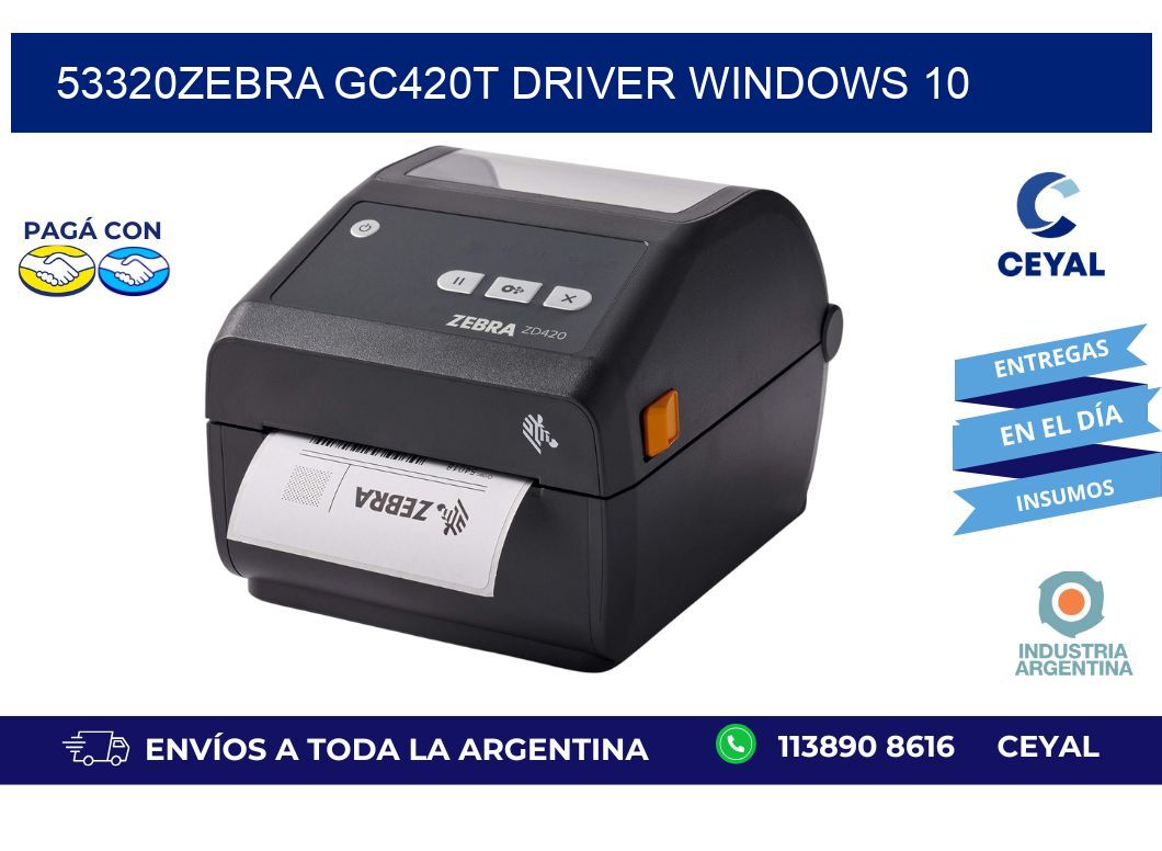 53320Zebra GC420t driver Windows 10