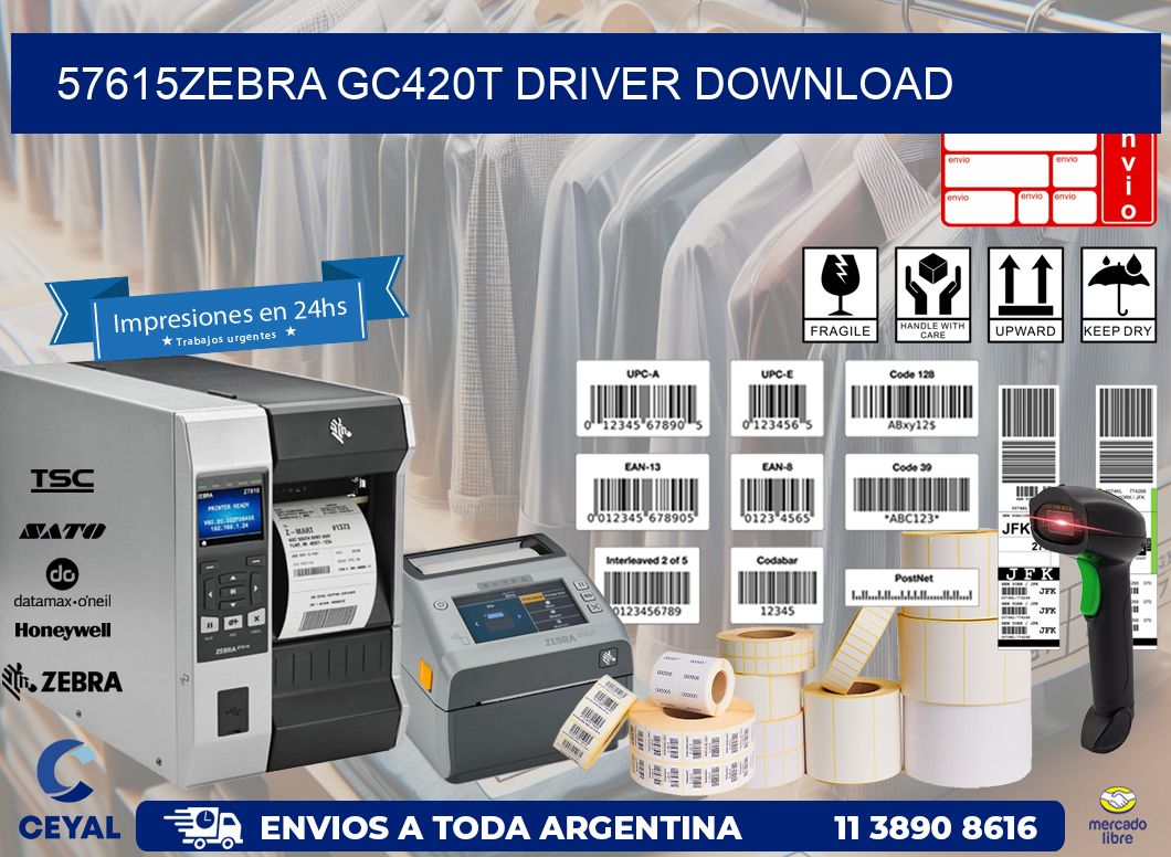57615Zebra GC420t driver download