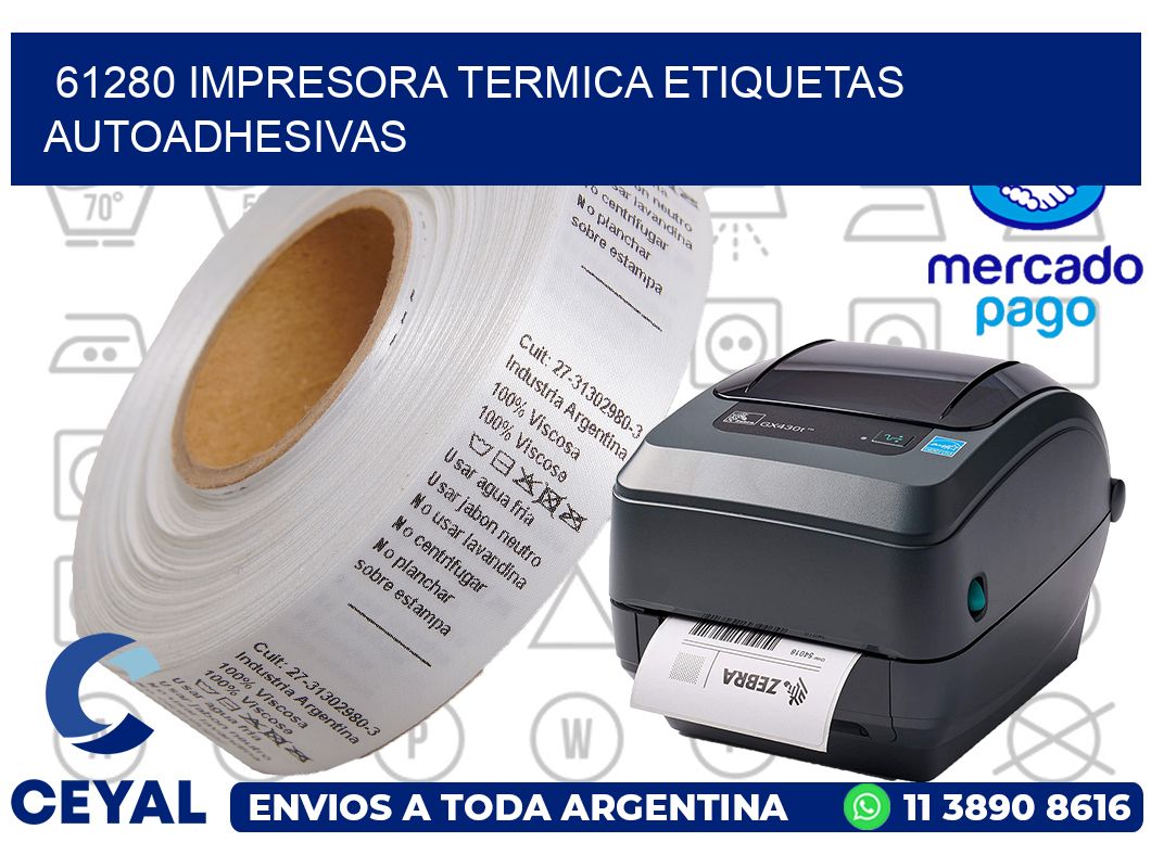 61280 Impresora termica etiquetas autoadhesivas