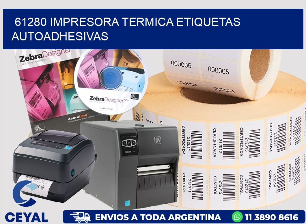 61280 Impresora termica etiquetas autoadhesivas