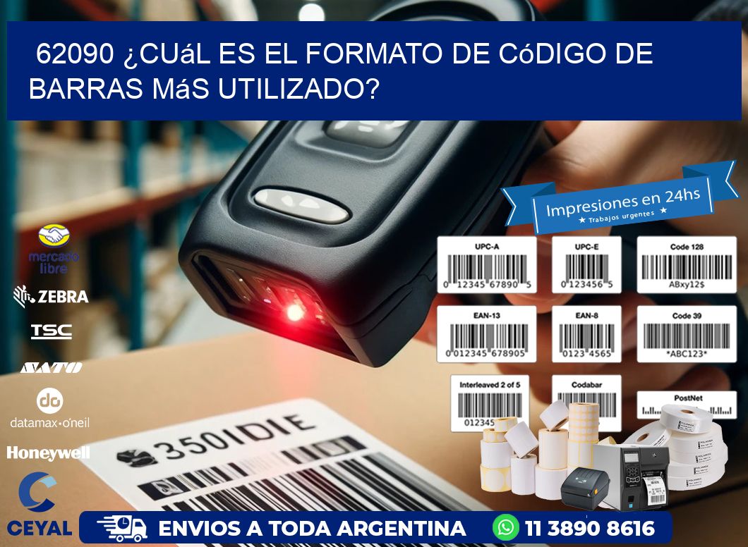 62090 ¿Cuál es el formato de código de barras más utilizado?