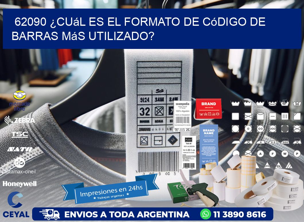 62090 ¿Cuál es el formato de código de barras más utilizado?