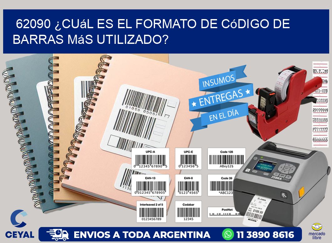 62090 ¿Cuál es el formato de código de barras más utilizado?