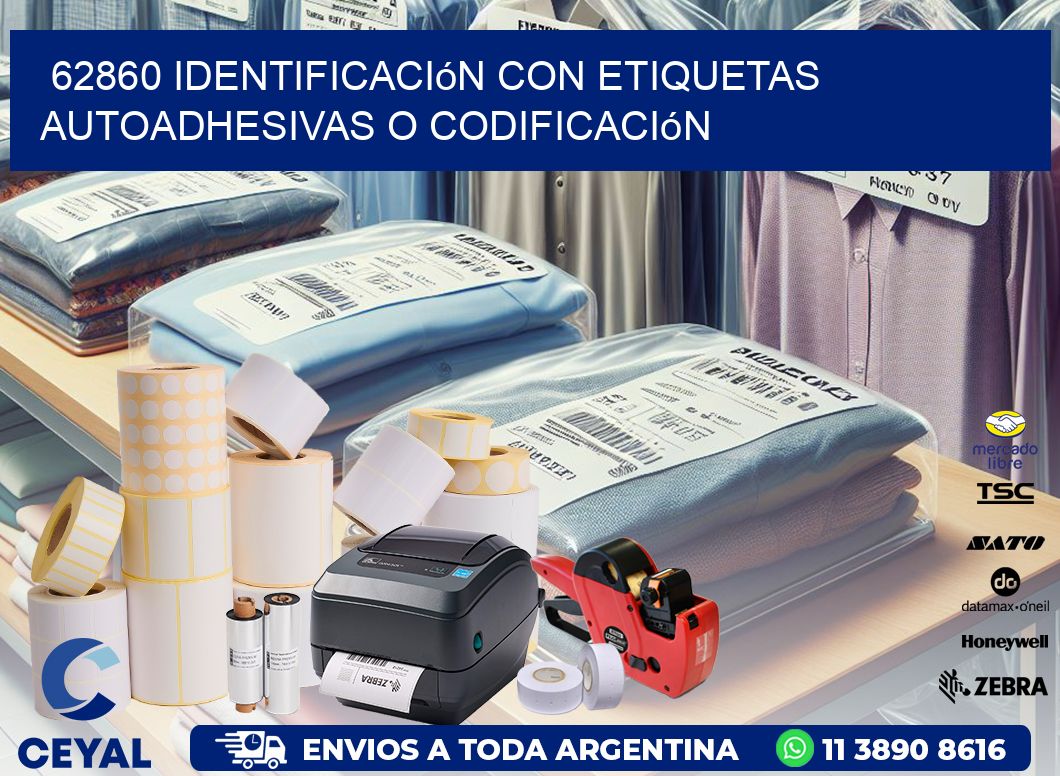 62860 identificación con etiquetas autoadhesivas o codificación