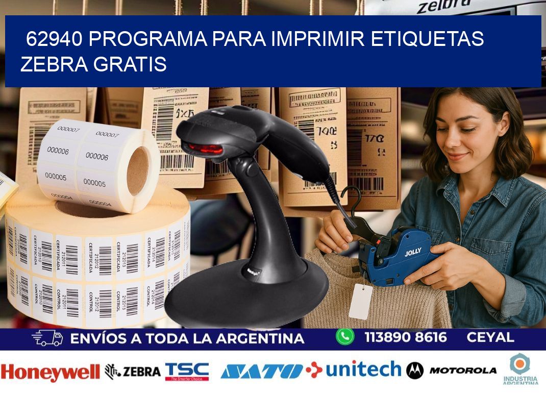 62940 Programa para imprimir etiquetas Zebra gratis