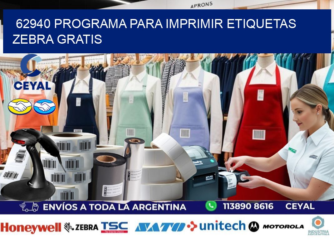 62940 Programa para imprimir etiquetas Zebra gratis