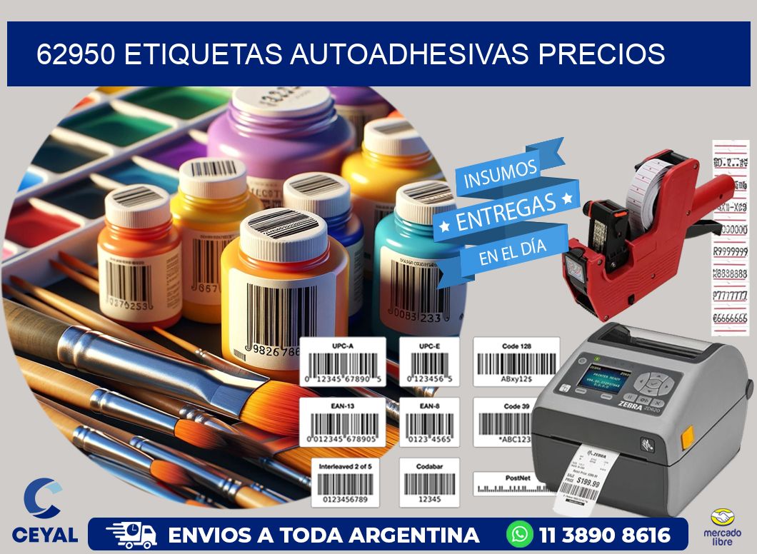 62950 Etiquetas autoadhesivas precios
