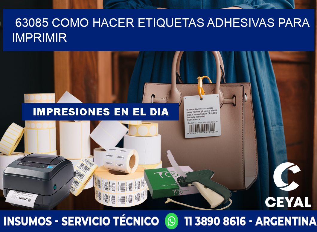 63085 Como hacer etiquetas adhesivas para imprimir