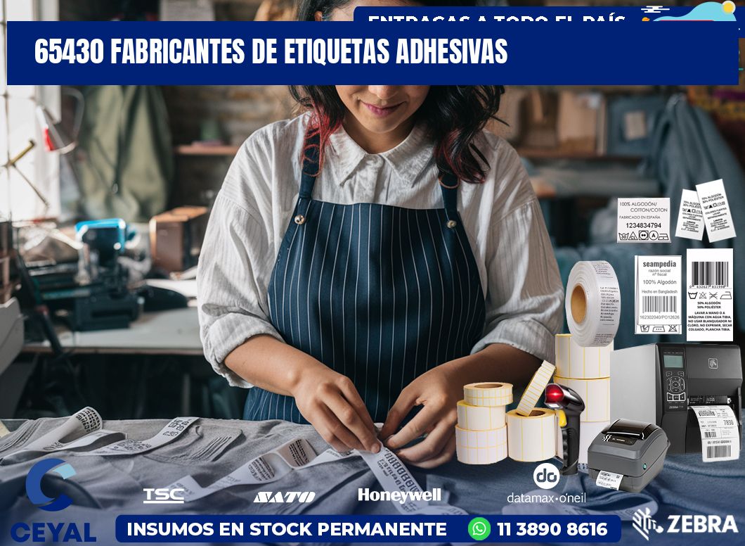 65430 Fabricantes de etiquetas adhesivas