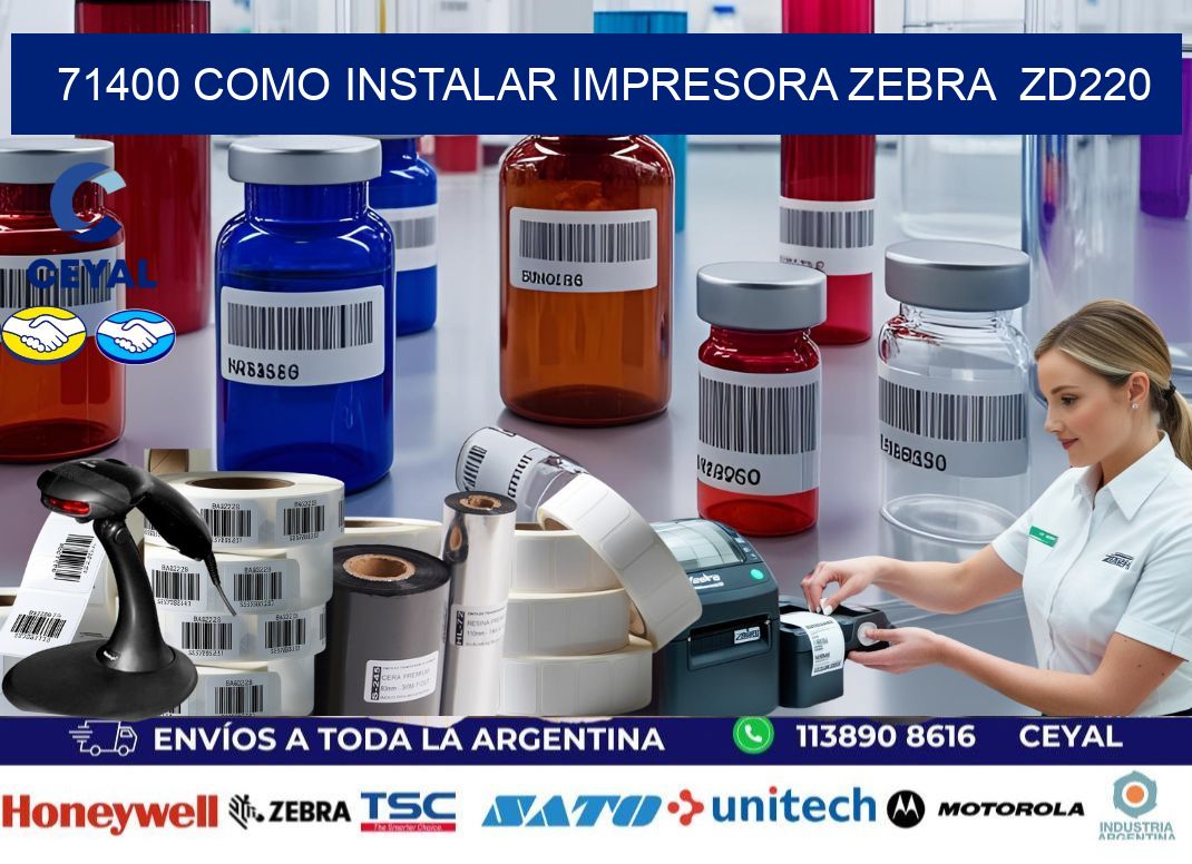 71400 Como instalar impresora Zebra  ZD220