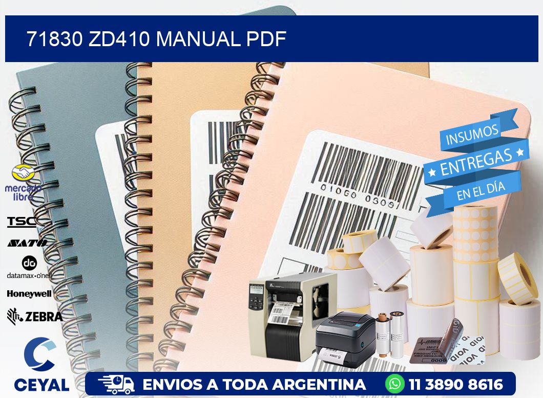 71830 ZD410 manual PDF