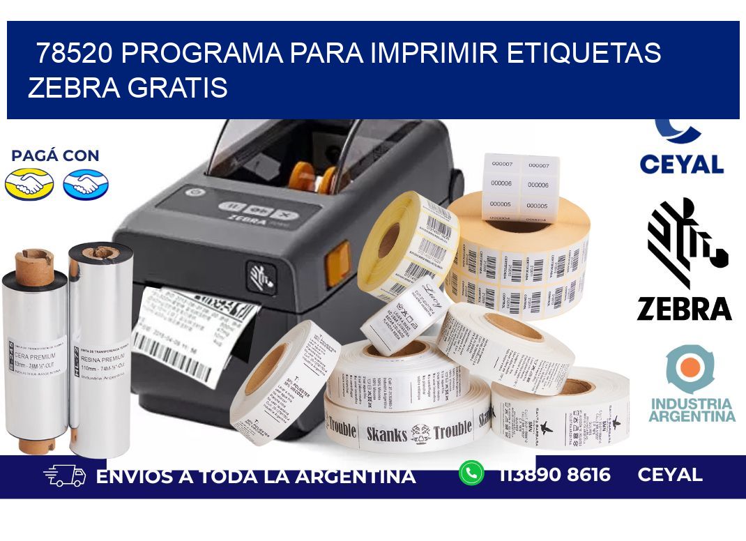 78520 Programa para imprimir etiquetas Zebra gratis