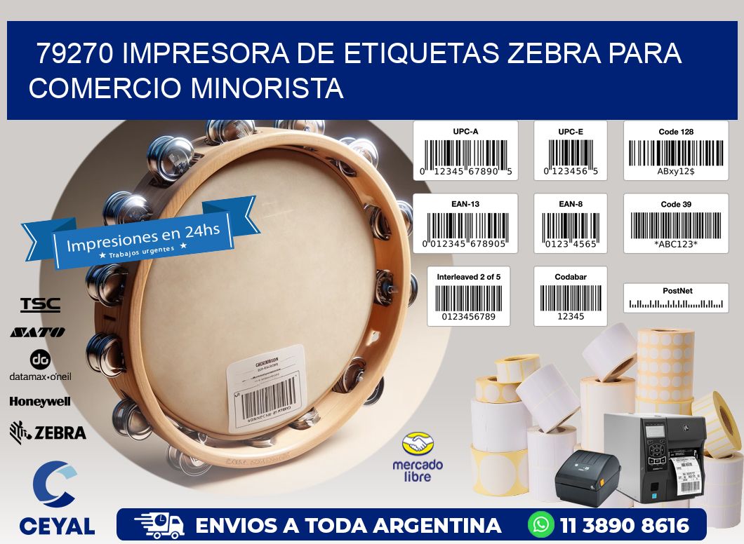79270 impresora de etiquetas zebra para comercio minorista