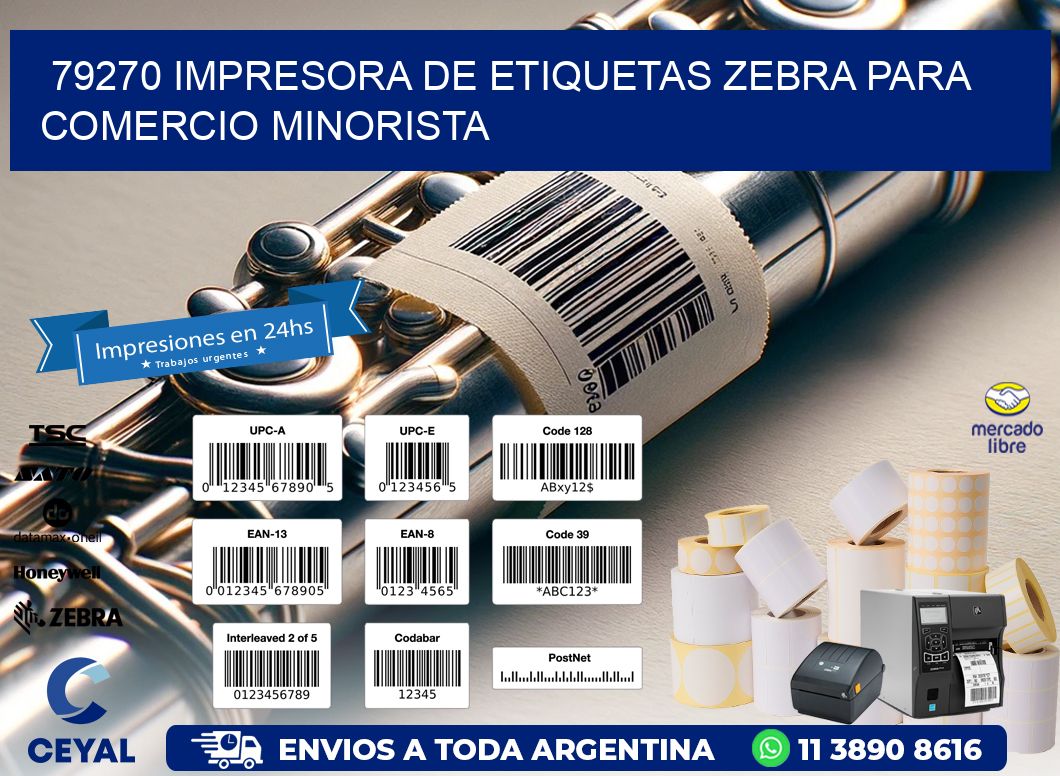 79270 impresora de etiquetas zebra para comercio minorista