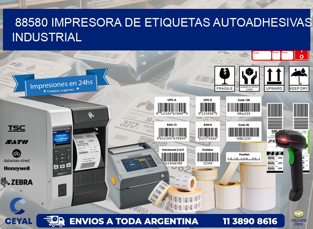 88580 Impresora de etiquetas autoadhesivas industrial