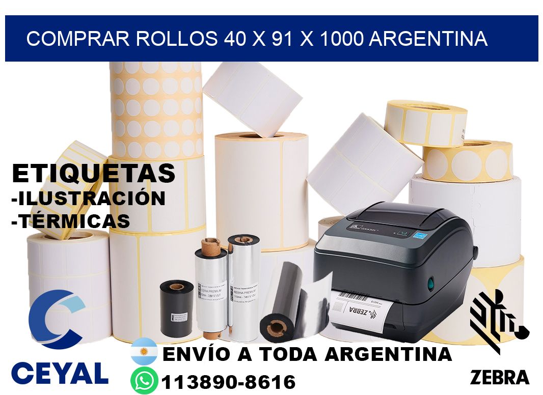 Comprar Rollos 40 x 91 x 1000 argentina