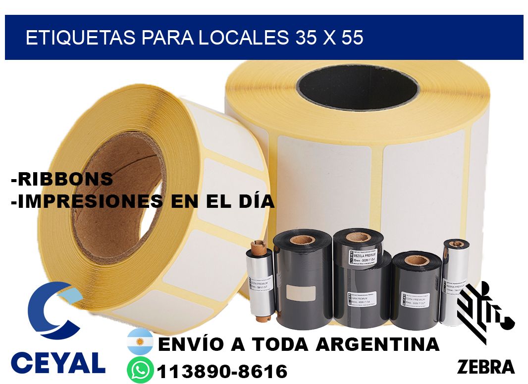 ETIQUETAS PARA LOCALES 35 x 55